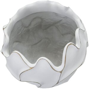 Mauro Ferretti Übertopf Lines Ø 44x37 cm weiß gewaschen