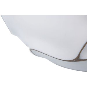 Mauro Ferretti Übertopf Lines Ø 44x37 cm weiß gewaschen