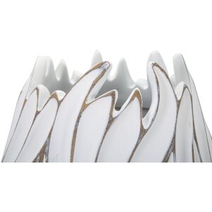 Mauro Ferretti Vase Honduras Ø 27x41,5 cm weiß gewaschen