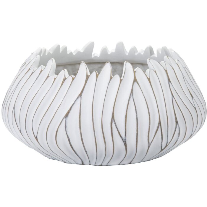 Mauro Ferretti Honduras cachepot Ø 40x20 cm alb spălat