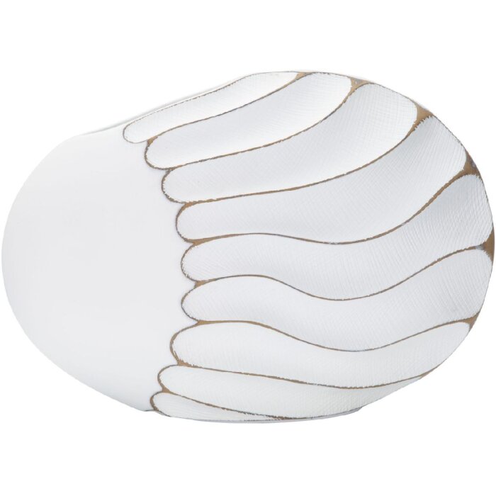 Mauro Ferretti Vază Lines 34x11.5x24.5 cm alb spălat