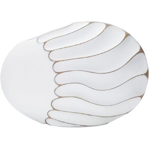 Mauro Ferretti Vase Linien 34x11,5x24,5 cm weiß...