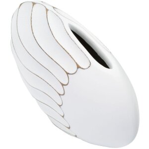 Mauro Ferretti Vază Lines 34x11.5x24.5 cm alb spălat