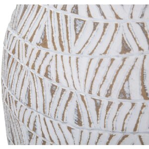 Mauro Ferretti Vase Nairobi 30,5x11,5x46,5 cm weiß gewaschen