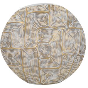 Mauro Ferretti Eklipsen vaza 36x11x34.5 cm aur alb