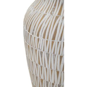 Mauro Ferretti Vase Stiky Ø 22x44 cm gold weiß