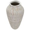 Mauro Ferretti Vase Stiky Ø 22x44 cm gold weiß
