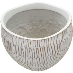 Mauro Ferretti Stiky cachepot Ø 30.5x24.5 cm aur alb