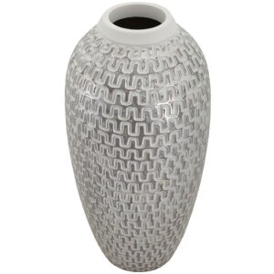 Mauro Ferretti Vase Welle Ø 21x43 cm gold weiß