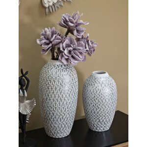 Mauro Ferretti Vază Wave Ø 21x43 cm aur alb