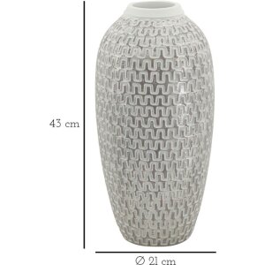 Mauro Ferretti Vază Wave Ø 21x43 cm aur alb