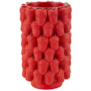 Mauro Ferretti Vase Erdbeeren Ø 20x32 cm rot
