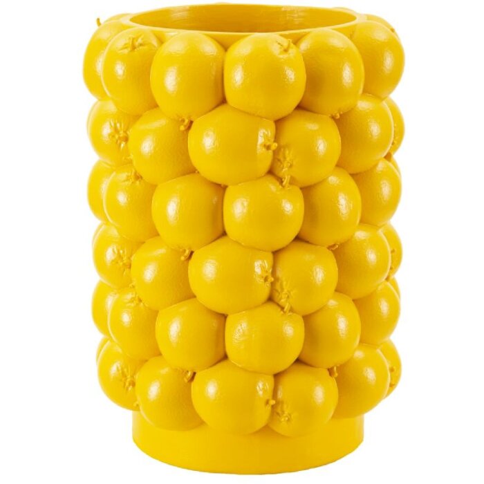 Mauro Ferretti vază lămâi Ø 21x28 cm galben