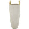 Mauro Ferretti Vase Einkaufen Ø 18x45 cm weiß gold