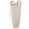 Mauro Ferretti Vase Einkaufen Ø 18x45 cm weiß gold