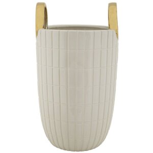 Mauro Ferretti Vase Einkaufen Ø 18x25 cm weiß gold