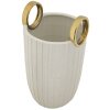 Mauro Ferretti Vase Einkaufen Ø 18x25 cm weiß gold
