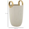 Mauro Ferretti Vase Einkaufen Ø 18x25 cm weiß gold