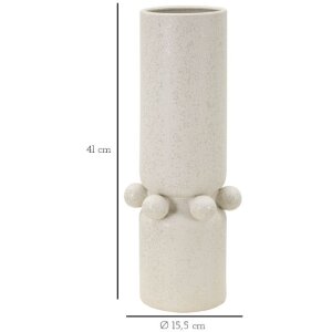 Vaza Mauro Ferretti bule Ø 15.5x41 cm crem