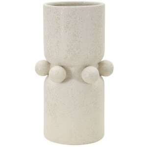 Mauro Ferretti Vase Blasen Ø 16x28 cm creme