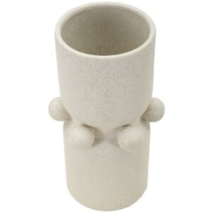 Mauro Ferretti Vase Blasen Ø 16x28 cm creme