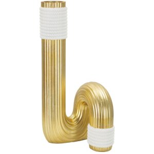 Mauro Ferretti Vase Bann Groß 15,3x13x30,5 cm gold...