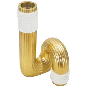 Mauro Ferretti Vase Bann Groß 14,5x13x25 cm gold...