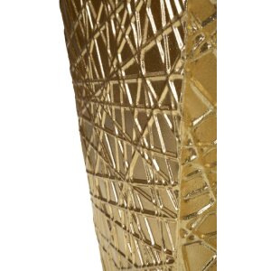 Mauro Ferretti Vasen Set Squer 2tlg 34x34x90 cm 25x25x78 cm gold