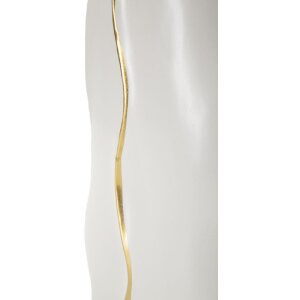 Mauro Ferretti Vază Uma 16x8x40 cm aur alb