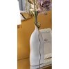 Mauro Ferretti Vază Uma 16x8x40 cm aur alb
