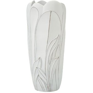 Mauro Ferretti Vase Gardy Ø30,5x69 cm weißwasch