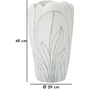 Mauro Ferretti Vază Gardy Ø 29x48 cm var alb