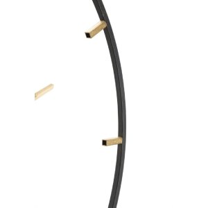Mauro Ferretti ceas de perete Goldy Ø60x4.5 cm aur negru
