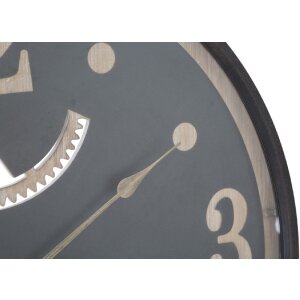 Mauro Ferretti Wanduhr XXX Ø67x6,5 cm schwarz braun