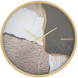 Mauro Ferretti Wanduhr Kunst Mix Ø60x6 cm mehrfarbig