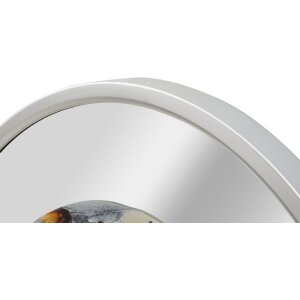 Mauro Ferretti Wanduhr Spiegel Grau Ø60x5 cm mehrfarbig