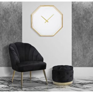 Mauro Ferretti ceas de perete Goldy octogonal Ø 56x6.5 cm aur