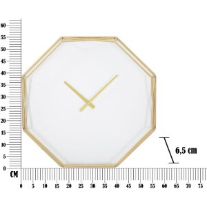 Mauro Ferretti ceas de perete Goldy octogonal Ø 56x6.5 cm aur
