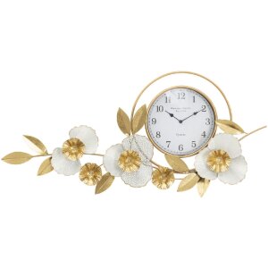 Mauro Ferretti ceas de perete flux 92.5x8x45.5 cm aur alb