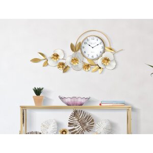 Mauro Ferretti ceas de perete flux 92.5x8x45.5 cm aur alb