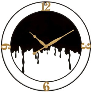 Mauro Ferretti Wanduhr Spritzer Ø 66x4 cm schwarz...