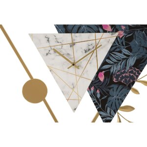 Mauro Ferretti Wanduhr Dreieck 75x4,5x59 cm mehrfarbig