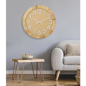 Mauro Ferretti ceas de perete Boho Plus Ø 60x4.5 cm alb natural colorat