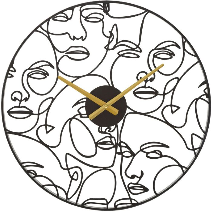 Mauro Ferretti ceas de perete fețe Ø 50x3.5 cm negru