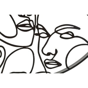 Mauro Ferretti ceas de perete fețe Ø 50x3.5 cm negru