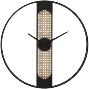 Mauro Ferretti Wanduhr Ribby Ø60x5 cm schwarz creme