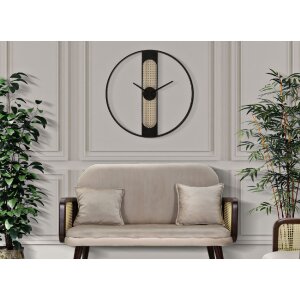 Mauro Ferretti ceas de perete Ribby Ø60x5 cm negru crem