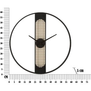 Mauro Ferretti ceas de perete Ribby Ø60x5 cm negru crem