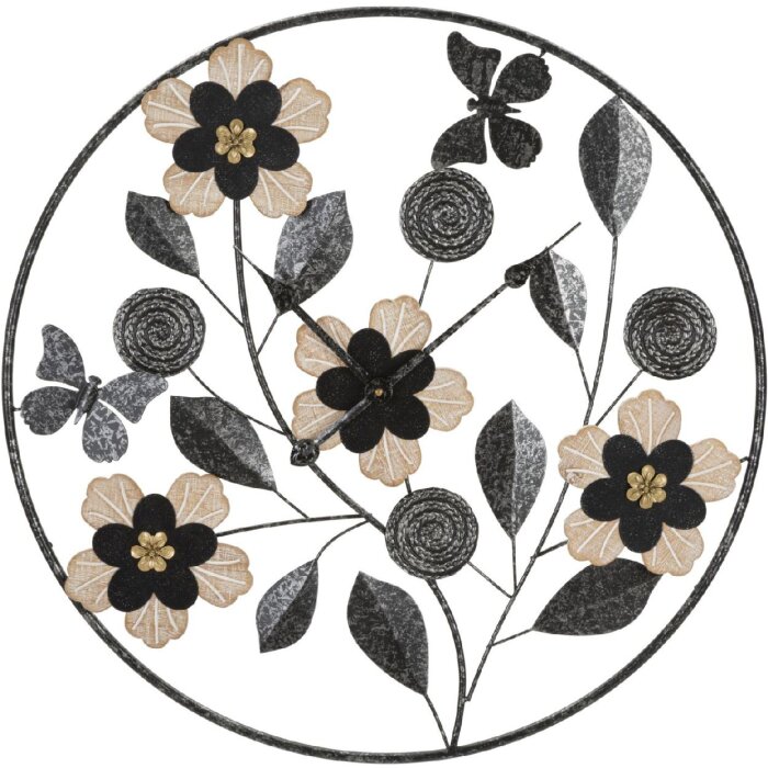 Mauro Ferretti ceas de perete Divaker Ø 67x5.5 cm maro negru