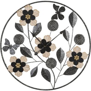 Mauro Ferretti Wanduhr Divaker Ø 67x5,5 cm braun...